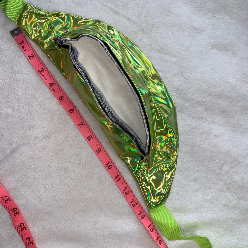 New Unisex Neon Holographic Adjustable Waist Sling Bag Fanny Pack (color choice) - Picture 12 of 12